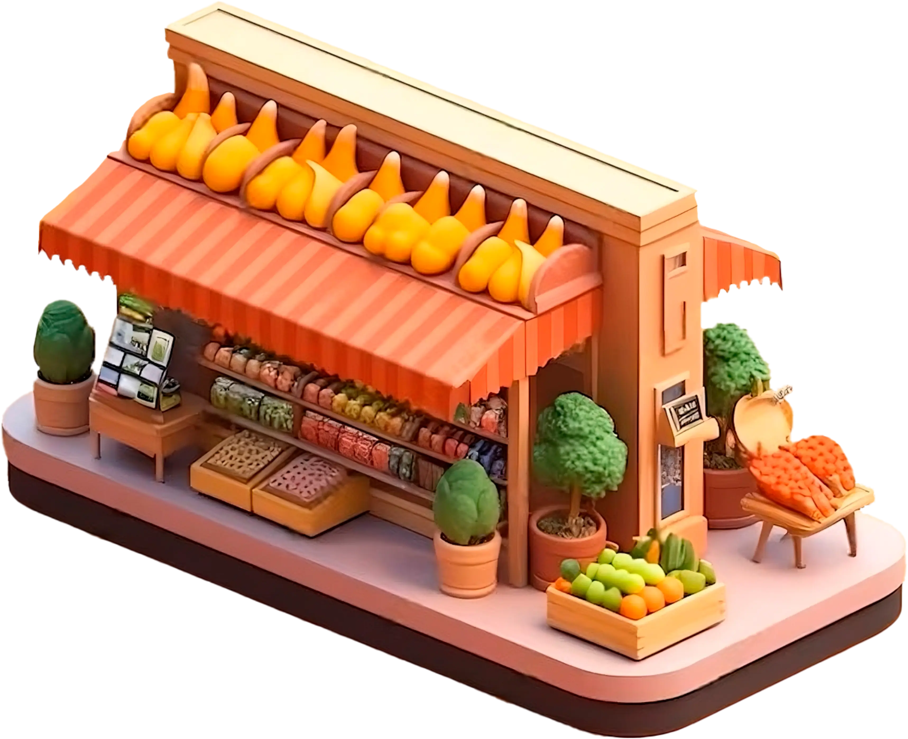 Imagen referencial de una tienda con diversos productos.